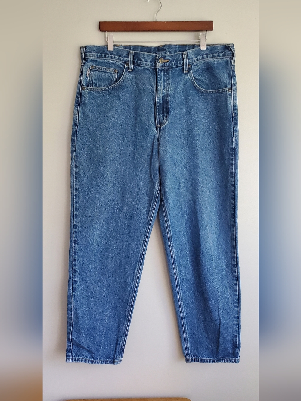 Carhartt Relaxed Fit Medium Blue Denim Jeans Size 38x30